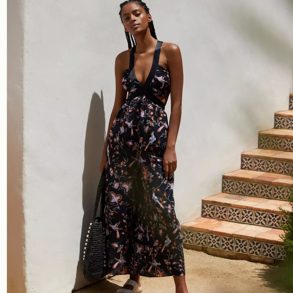 NWT- Anthropologie The Brinkley V-Neck Jumpsuit ❤️❤️❤️❤️